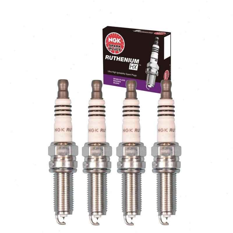 4 قطع شمعات احتراق NGK روثينيوم HX متوافقة مع نيسان روج 25L L4 2008-2018