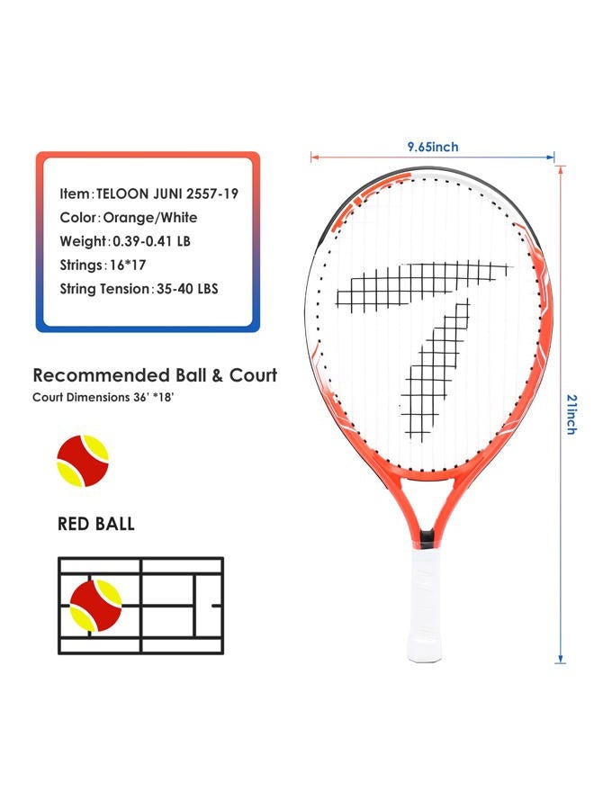 Teloon Kid Tennis Rackets (19, Orange) - Image 2