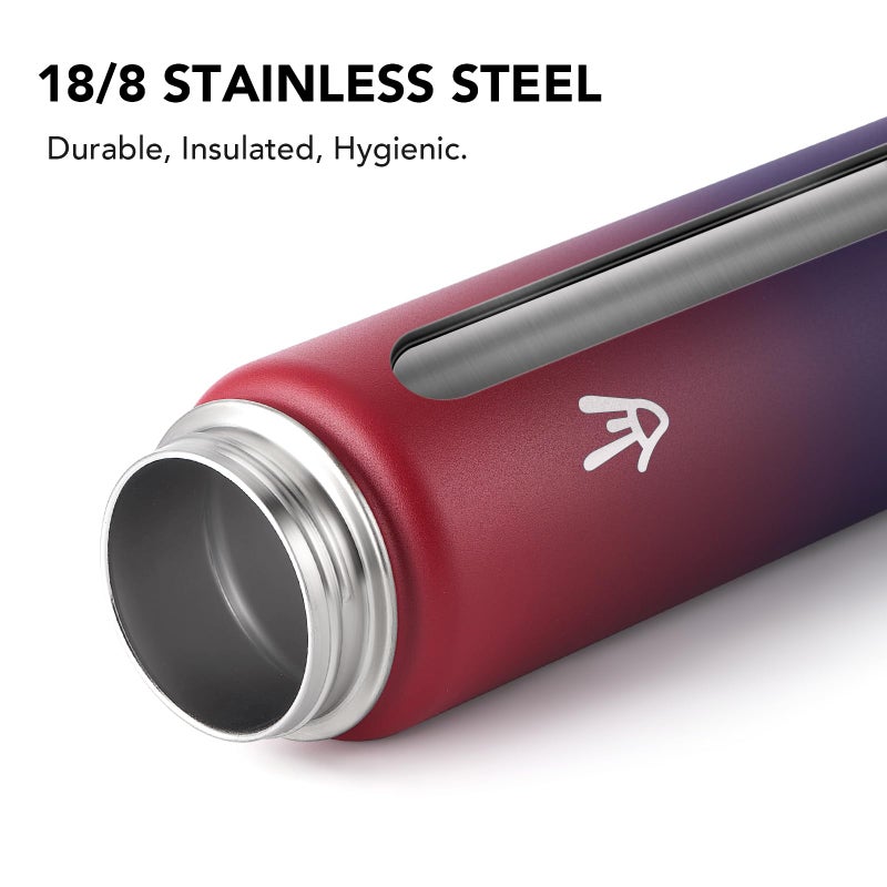 Enerbone 32 oz Insulated Water Bottle, Stainless Steel Bottle with Carrying Strap, Double-Wall Vacuum Insulation Design, Leakproof Sports Bottle with Straw, Keep Drinks Cold or Hot for Hours - Image 4