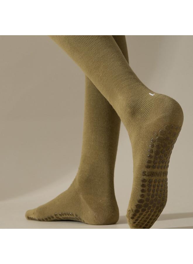 KUYING Yoga Socks Professional Non-slip Calf Socks Women's Fitness Dance Pressure Long Barrel Pilates Sports Muscle Socks - Image 3