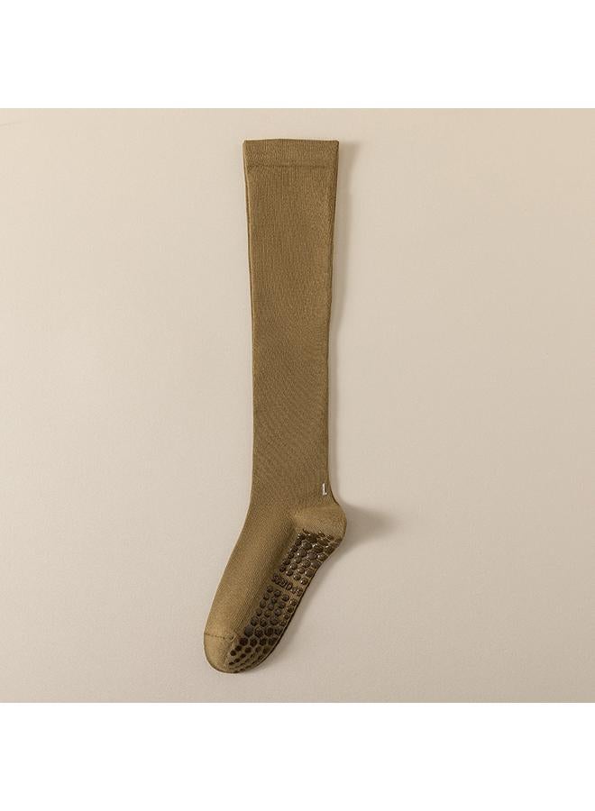 KUYING Yoga Socks Professional Non-slip Calf Socks Women's Fitness Dance Pressure Long Barrel Pilates Sports Muscle Socks - Image 1