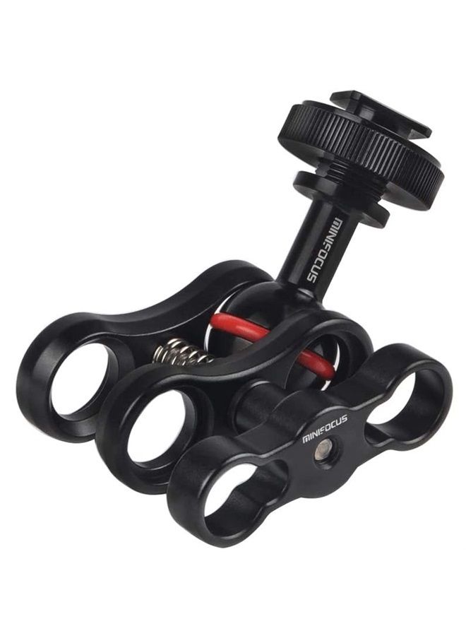 MINIFOCUS حامل كرة 1'' مع قاعدة توصيل رأس كرة باردة لمصباح الغوص تحت الماء وكاميرات الحماية المقاومة للماء - Image 5