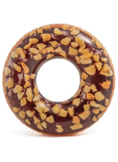 INTEX 56262NP-Nutty Chocolate Donut Tube Inflatable Swim Ring 1.14m/45"  - Image 1