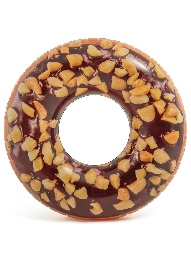 INTEX 56262NP-Nutty Chocolate Donut Tube Inflatable Swim Ring 1.14m/45"  - Image 1