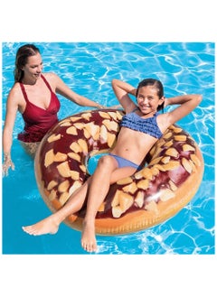 INTEX 56262NP-Nutty Chocolate Donut Tube Inflatable Swim Ring 1.14m/45"  - Image 3