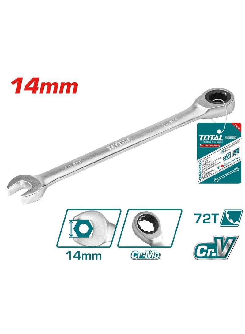 TOTAL TOTAL Ratchet Spanner 14mm TCSPAR141 - Image 2