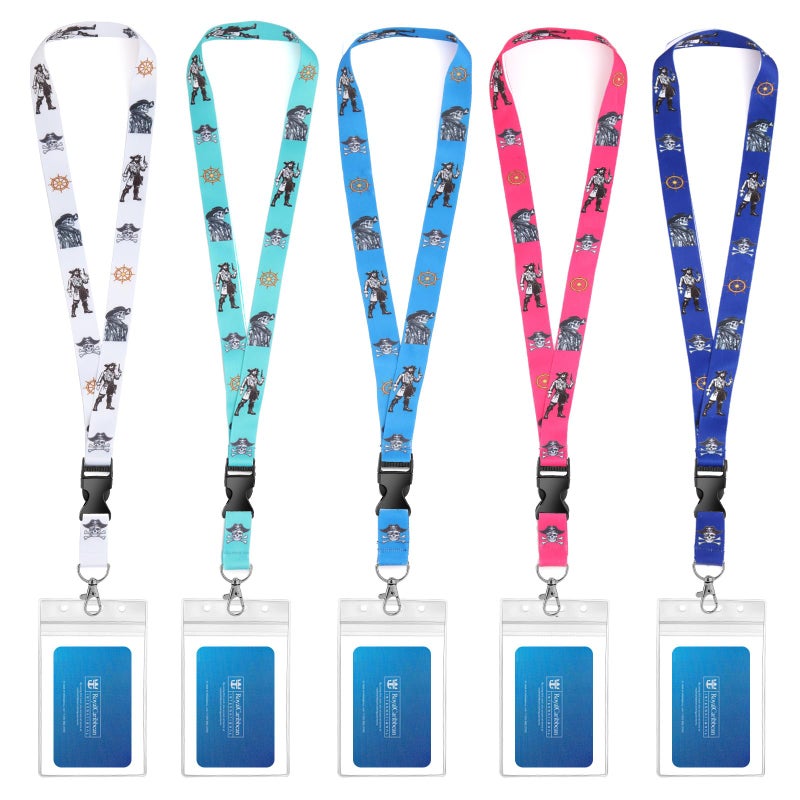 Qsszk Cruise Lanyards, 5 Pack Waterproof Cruise Lanyard with ID Badge Reel Holder, Detachable Buckle for Cruises Ships Key Cards, Cruise Essentials 2026 - Image 1
