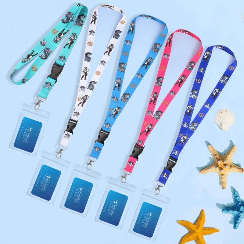 Qsszk Cruise Lanyards, 5 Pack Waterproof Cruise Lanyard with ID Badge Reel Holder, Detachable Buckle for Cruises Ships Key Cards, Cruise Essentials 2026 - Image 5