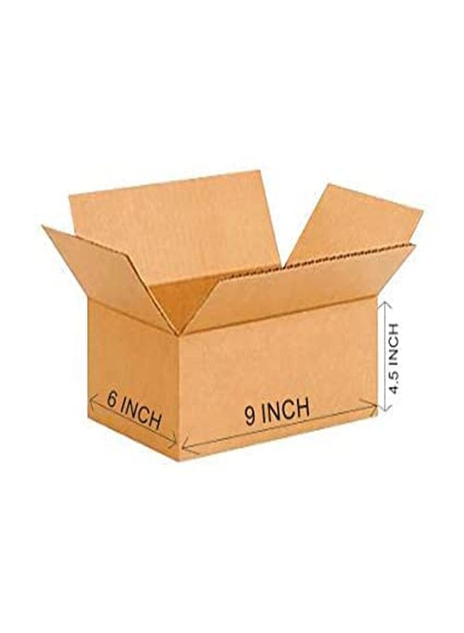 Box Brother 3 Ply Brown Corrugated Packaging Box Size: 9x6x4.5 Length 9 in Width 6 in Height 4.5 in Suitable E-commerce Shipping, Ideal as Home Shifting & Storage, Shipping Pack of 25 - Image 1