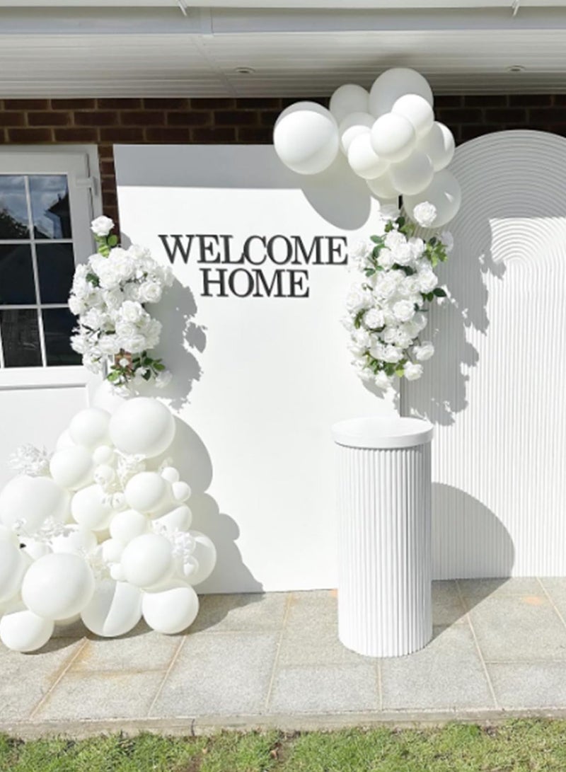 White balloons, 50 latex party balloons for weddings, graduations, children's birthday parties, Valentine's Day, baby showers, party supplies, arch balloon towers  - Image 2