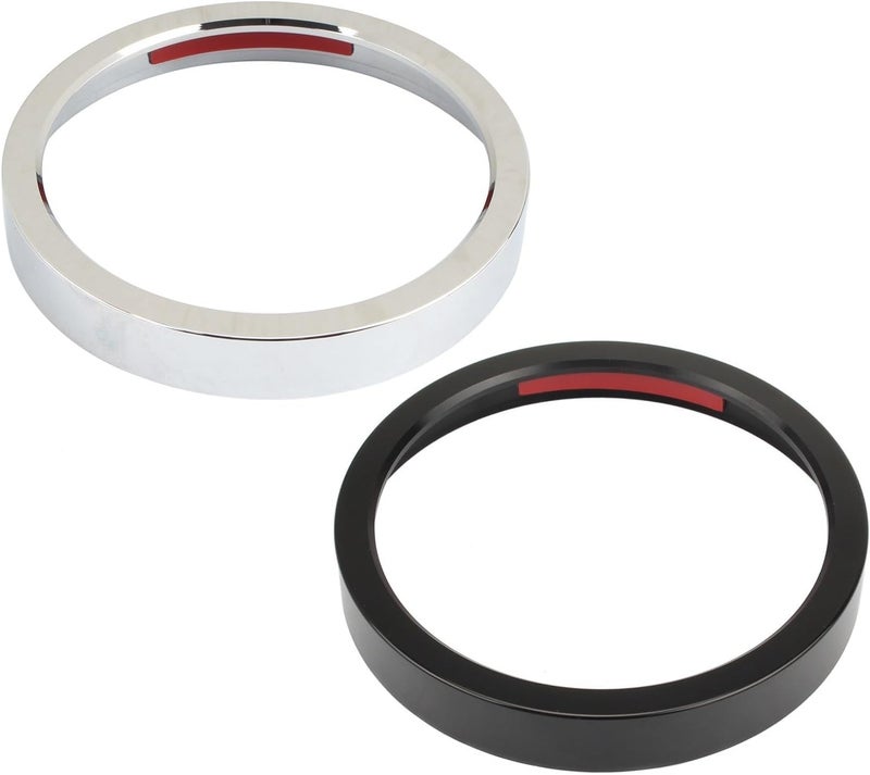Vuzmode Motorcycle Black Speedometer Trim Bezel Cover - Image 3