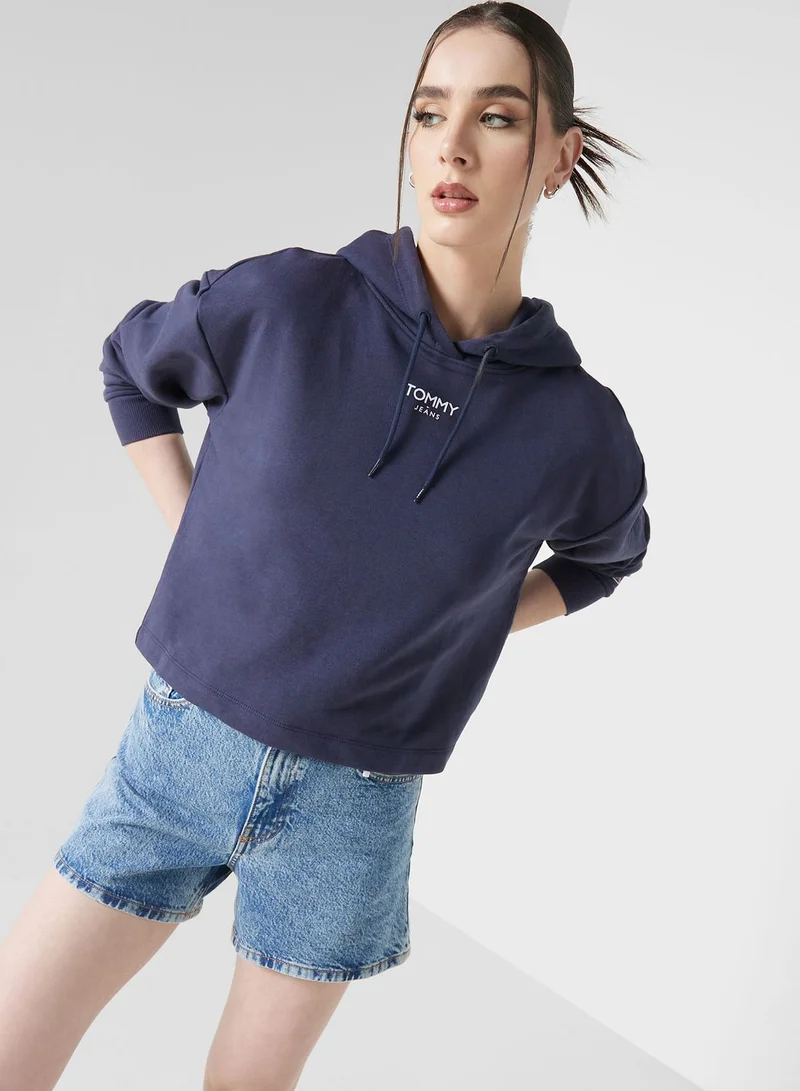 TOMMY JEANS Logo Knitted Hoodie