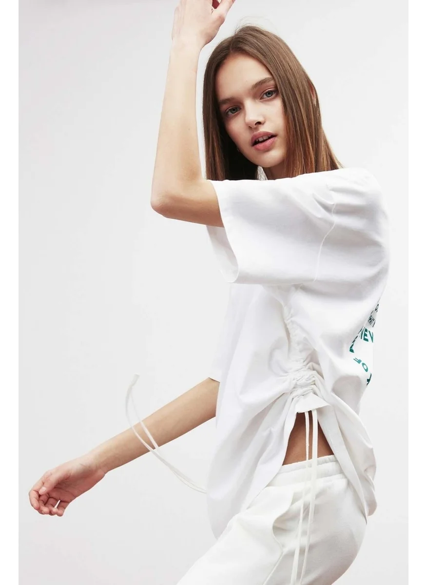 جريميلانج Piece Oversize White T-Shirt