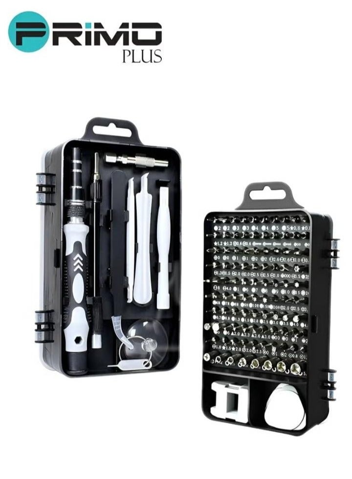 PRIMO PLUS 115-In-1 Magnetic Precision Screwdriver Set Black. - Image 1
