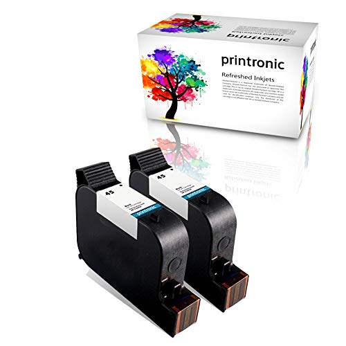 Printronic Remanufactured Ink Cartridge Replacement for HP 45 (2 Pack) for Deskjet 1000Cse 1100 1220C/PS 1600 6122 710 720 782 815 820 830 850 870 880 890 895 930 950C 960 970 980C - Image 1