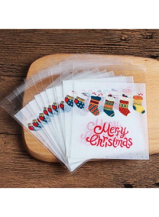 NIBEMINENT 10-Piece Self Sealing Plastic Candy Cookies Pouches Gift Bag Multicolour - Image 1