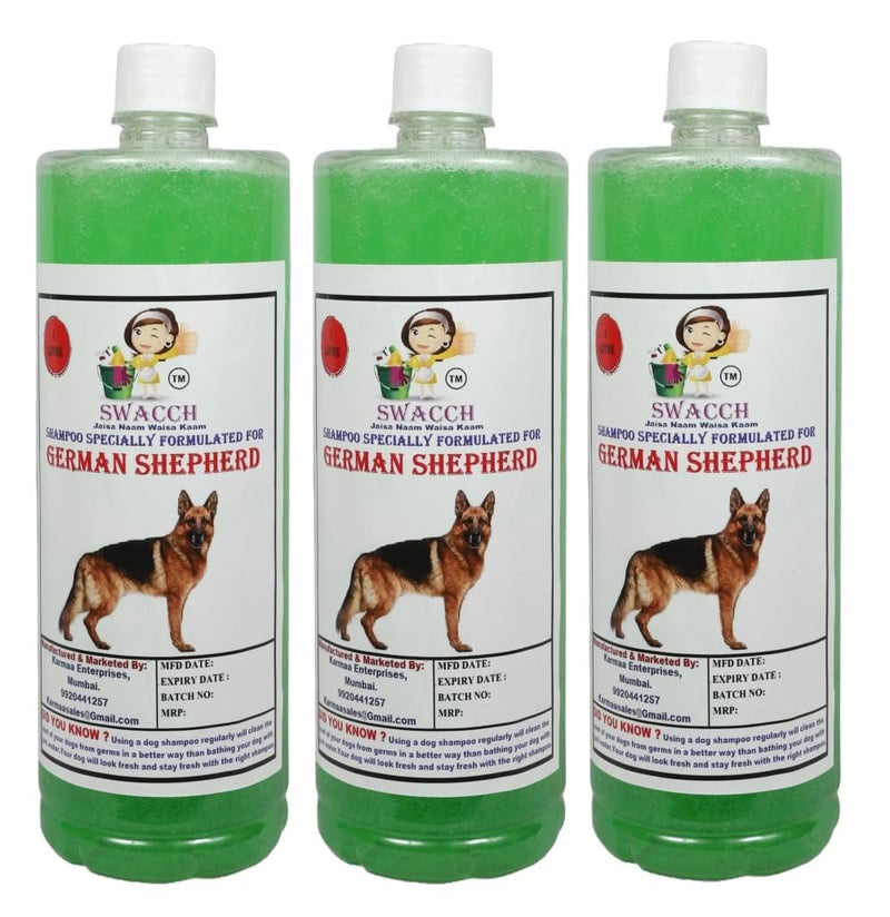 swacch Shampoo | Puppy Safe Shampoo | German Shepherd Dog Shampoo 1 Litre Pack of 3 Neem Alovera + | O PVC Ring Rubber Chew Toy | Teething Chew Toy I Dental Teething I Durable I Combo Pack - Image 2