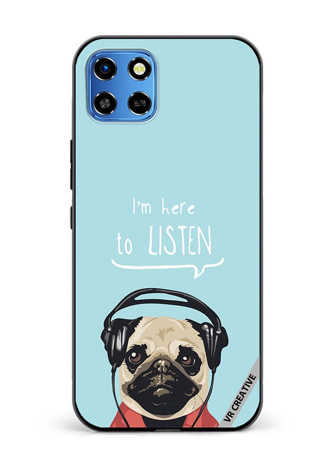 VR CREATIVE Protective Case Cover For Infinix Smart 6 HD Pug Life Design Multicolour - Image 1