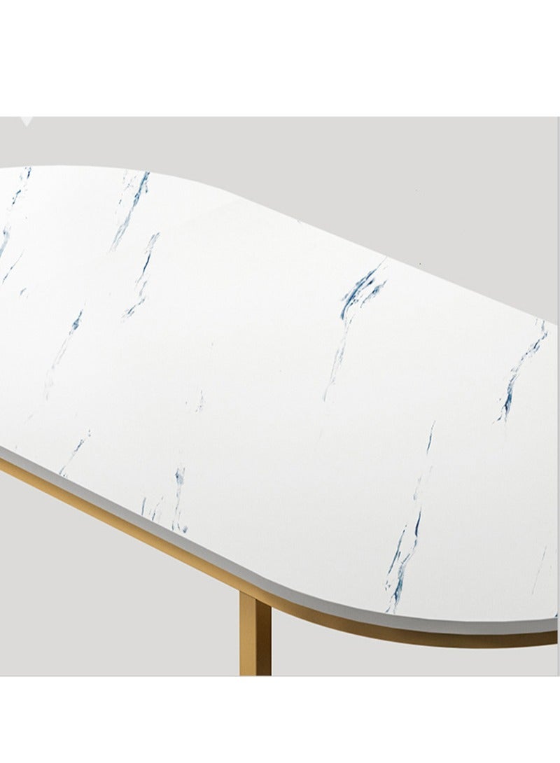 Sharpdo Modern Design Luxury Coffee Tables Living Room With Storage Round Marble Design Nightstands Wooden Mesas Bajas Home Furniture 100*50*45cm - Image 5