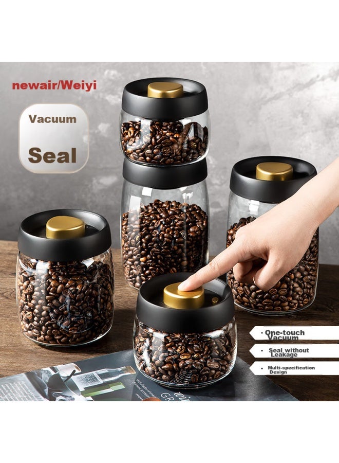 Newair Glass Coffee Grounds Airtight Container, Coffee Bean Storage Jar, Mini Portable Food-grade Tea Storage Canister - Image 1
