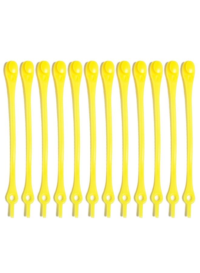 ZCM-HAPPY 12-Piece Elastic Silicone Waterproof No Tie Shoelaces Set  - Image 1