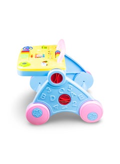 molody Baby Walker with Music, Foldable Design, Multi-Functional for Learning and Walking, 0-3 Years-Blue  - Image 3