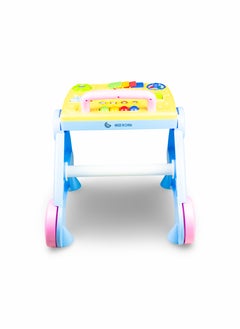 molody Baby Walker with Music, Foldable Design, Multi-Functional for Learning and Walking, 0-3 Years-Blue  - Image 4