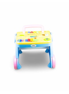 molody Baby Walker with Music, Foldable Design, Multi-Functional for Learning and Walking, 0-3 Years-Blue  - Image 2