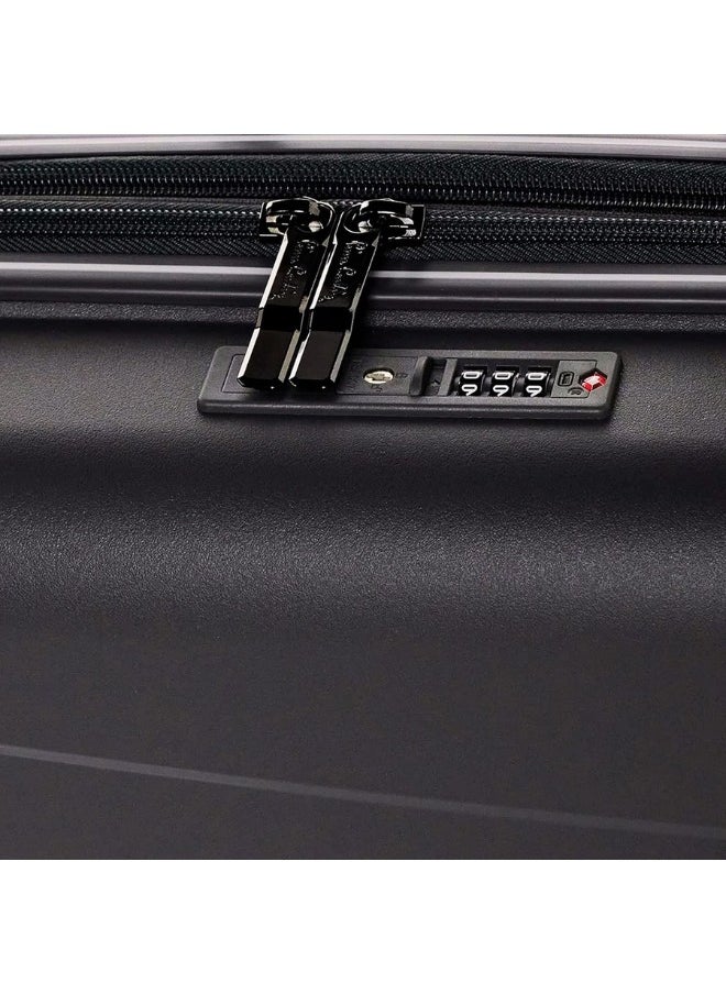 pierre cardin - Pierre Cardin UNBREAKABLE Luggage Zurich Collection Suitcase For Travel, International Lock, ANTI Theft Double Zipper luggage Large (Grey) - Image 1