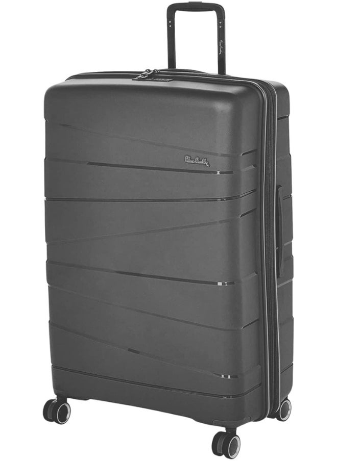 pierre cardin - Pierre Cardin UNBREAKABLE Luggage Zurich Collection Suitcase For Travel, International Lock, ANTI Theft Double Zipper luggage Large (Grey) - Image 1