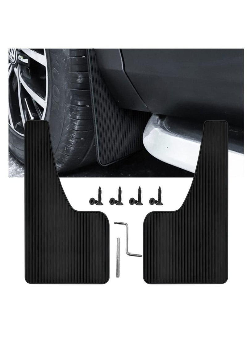 Generic Car Mud Flaps Fender Splash Guards(2 Pack), PVC Mudguard Fender Flares with Hardware Front and Rear, Universal Sports Mud Flaps  - Image 1