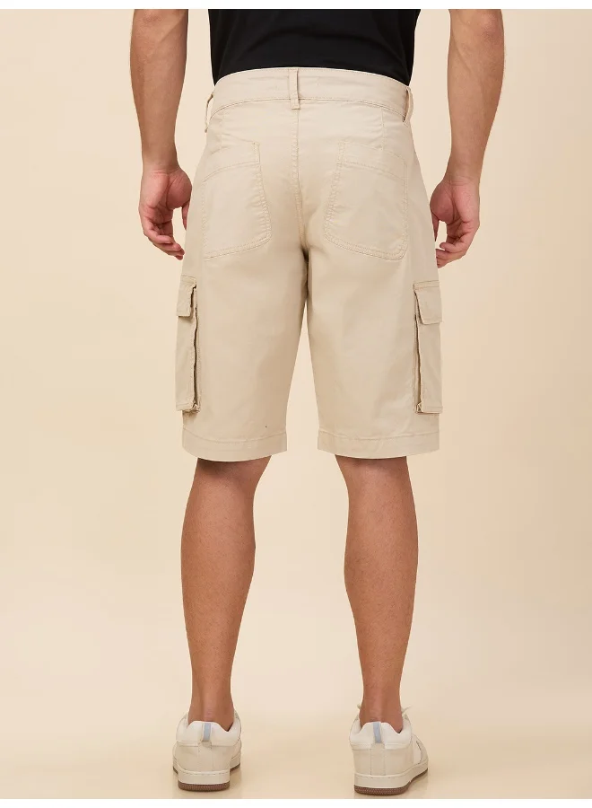 Being Human Mens Oat Milk Shorts Fit Shorts