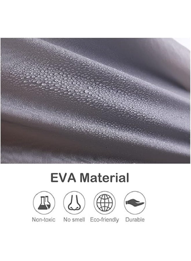 SYOSI Raincoat for Adults Reusable, 1Pcs Thickened Transparent Light Rainwear with Hood and Elastic Cuff Sleeves, EVA Rain Ponchos Rain Jackets Raincoat for Men Women, for Family Fishing Travel (Grey) - Image 4