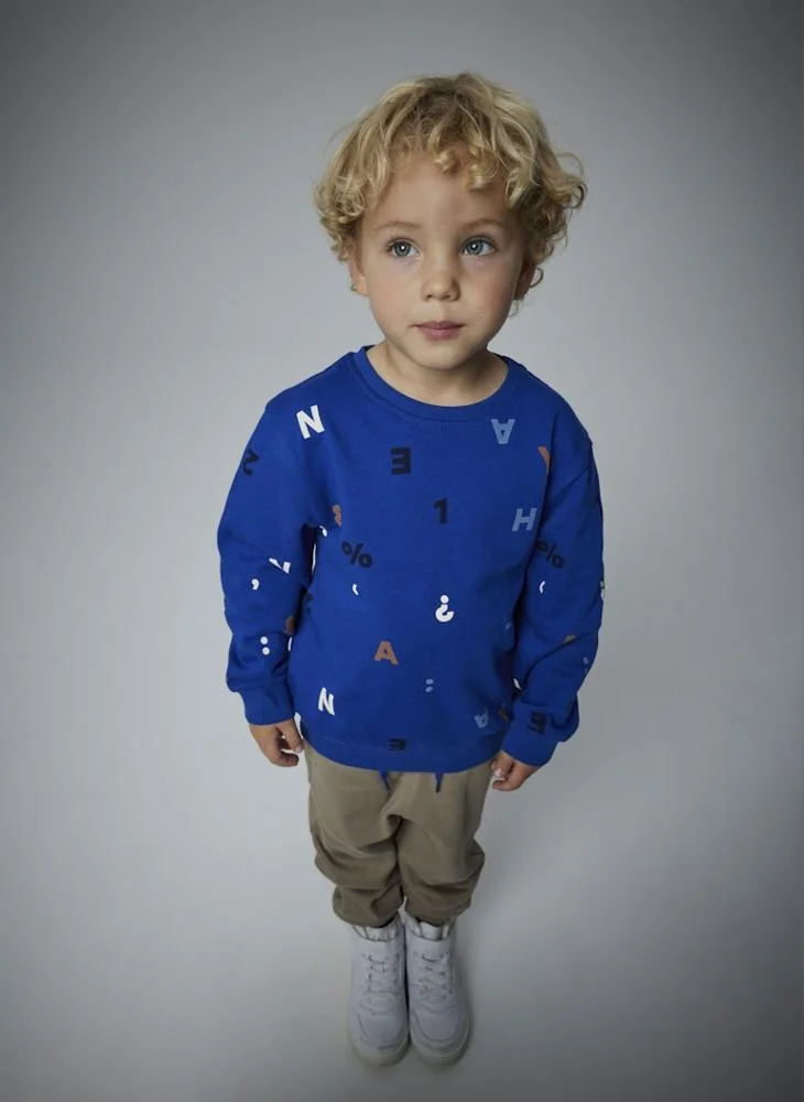 NAME IT Kids Printed Crew Neck Sweatshirt