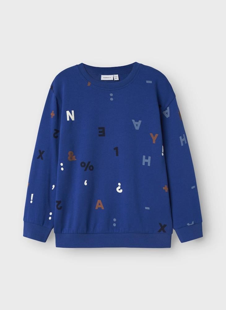NAME IT Kids Printed Crew Neck Sweatshirt - Image 3