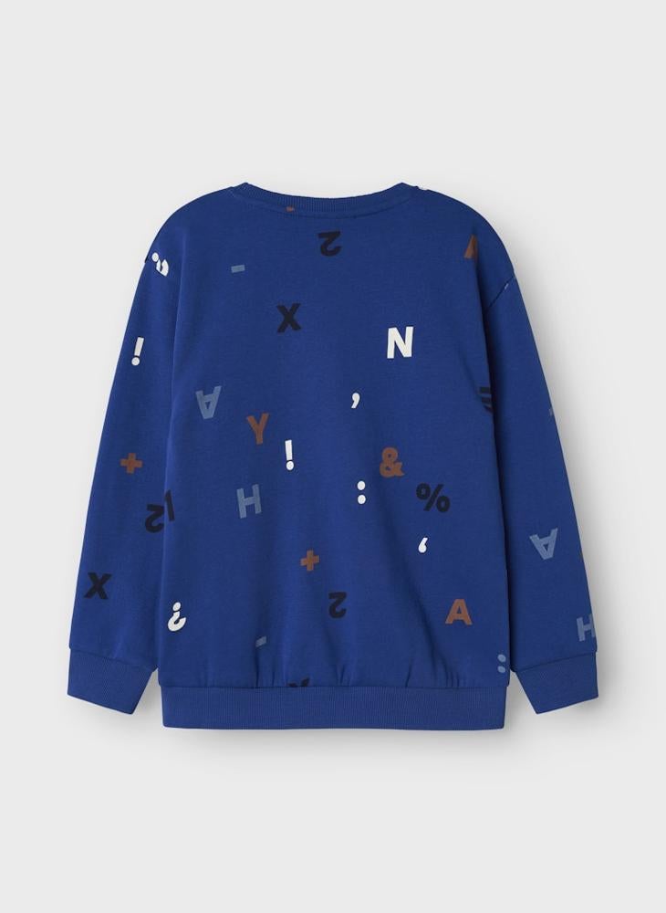 NAME IT Kids Printed Crew Neck Sweatshirt - Image 4
