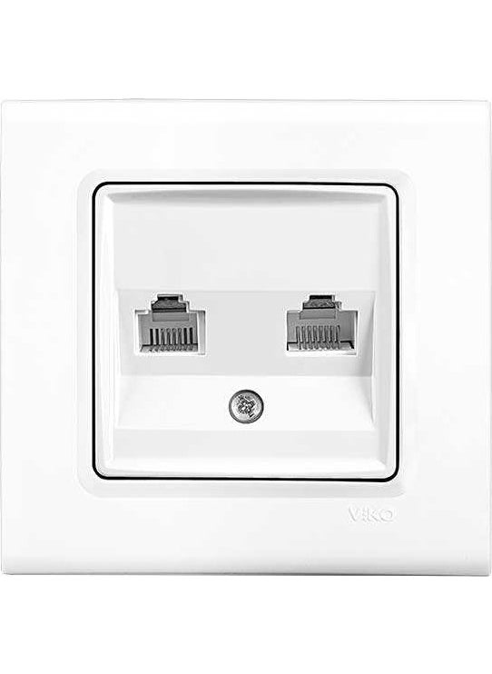 Viko Linnera/Rollina White Dual Numeris Cat3 Mechanism Without Frame 