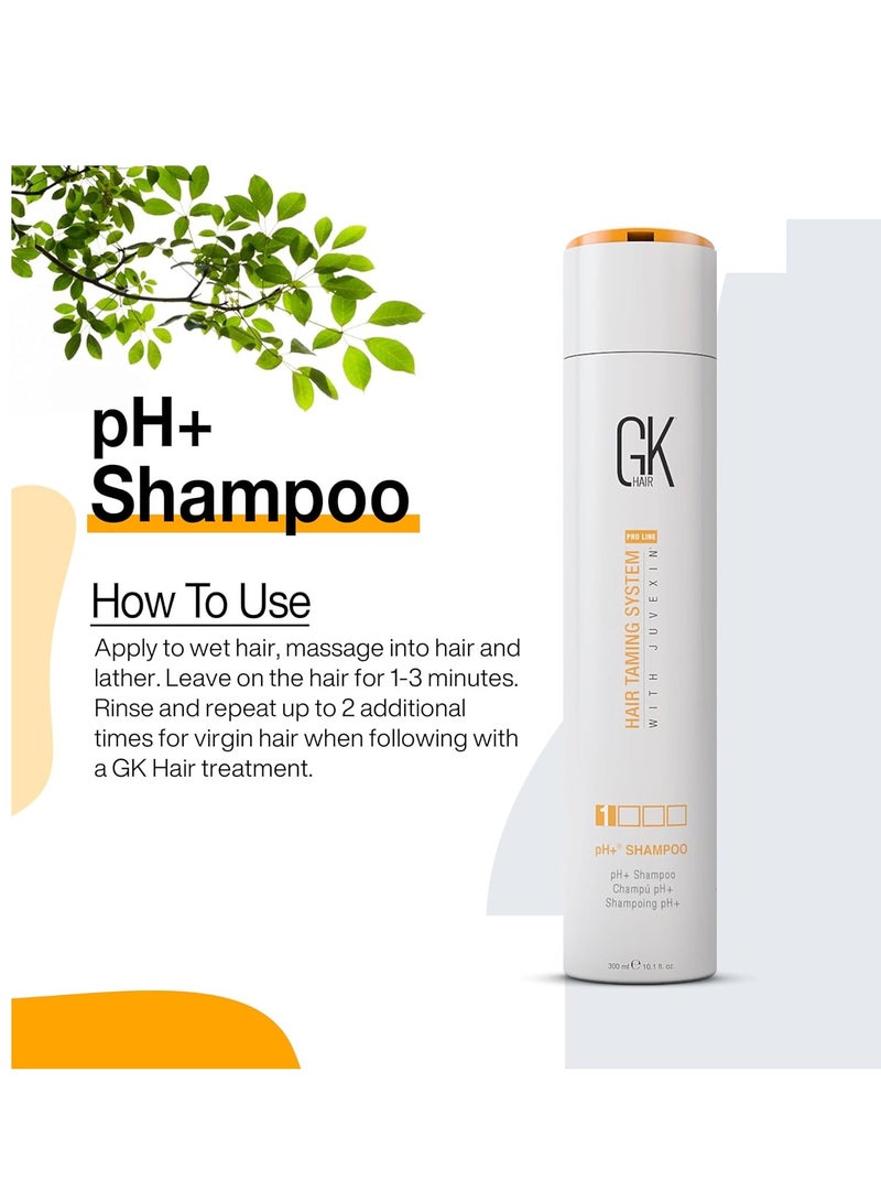 GK Hair GK HAIR Global Keratin pH+ Pre-Treatment Clarifying Shampoo (10.1 Fl Oz/300ml) For Preps Hair Deep Cleansing,Removes Impurities -With Aloe Vera, Vitamins & Natural Oils All Hair Types Men and Women - Image 3