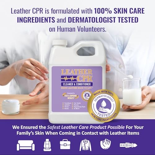 Leather CPR Leather Cleaner And Conditioner - Cleans, Conditions, Restores & Protects Leather Furniture, Handbags, Car Seats, Interior, Jackets, Boots, Purses, Shoes, Couch, Saddles, Tack & More - Image 2