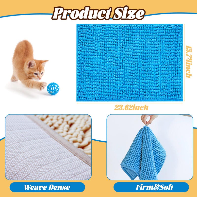 Tinsky 6 Pcs Guinea Pig Fleece Cage Liners, 16 x 24 Inch Guinea Pig Bedding Mats Reusable Guinea Pig Pee Training Pads Rabbit Mat Washable for Small Animal Sleeping - Image 2