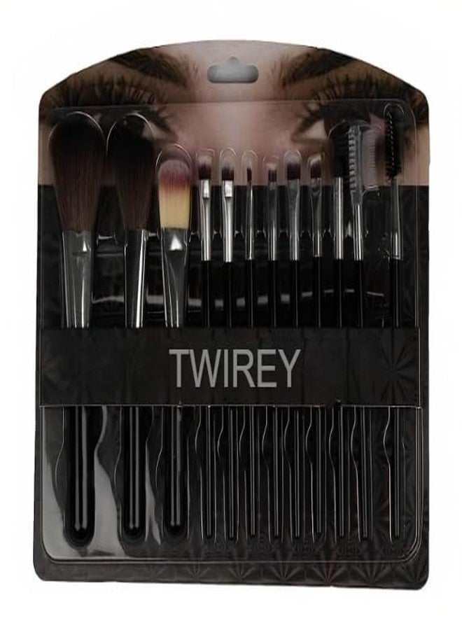 TWIREY Premium Makeup Brush Set Of 13 Pieces For Professional Party Makeup Foundation Eyeshadow Ebbrow mascara Brushes Face Powder Brush - Image 2