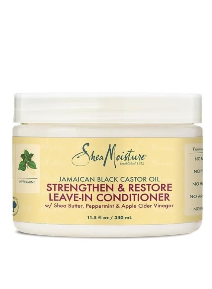 SheaMoisture Jamaican Black Castor Oil Leave-In Conditioner 340ml | Strengthen & Restore Hair