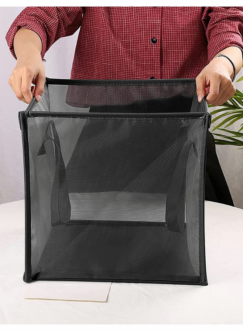 KASTWAVE Popup Laundry Hamper, 1 Pcs Collapsible Mesh Laundry Baskets with Handles, Foldable Clothes Hamper, Easy to Open, Portable for Laundry Storage, Kids Toy, College Dorm or Travel - Image 5