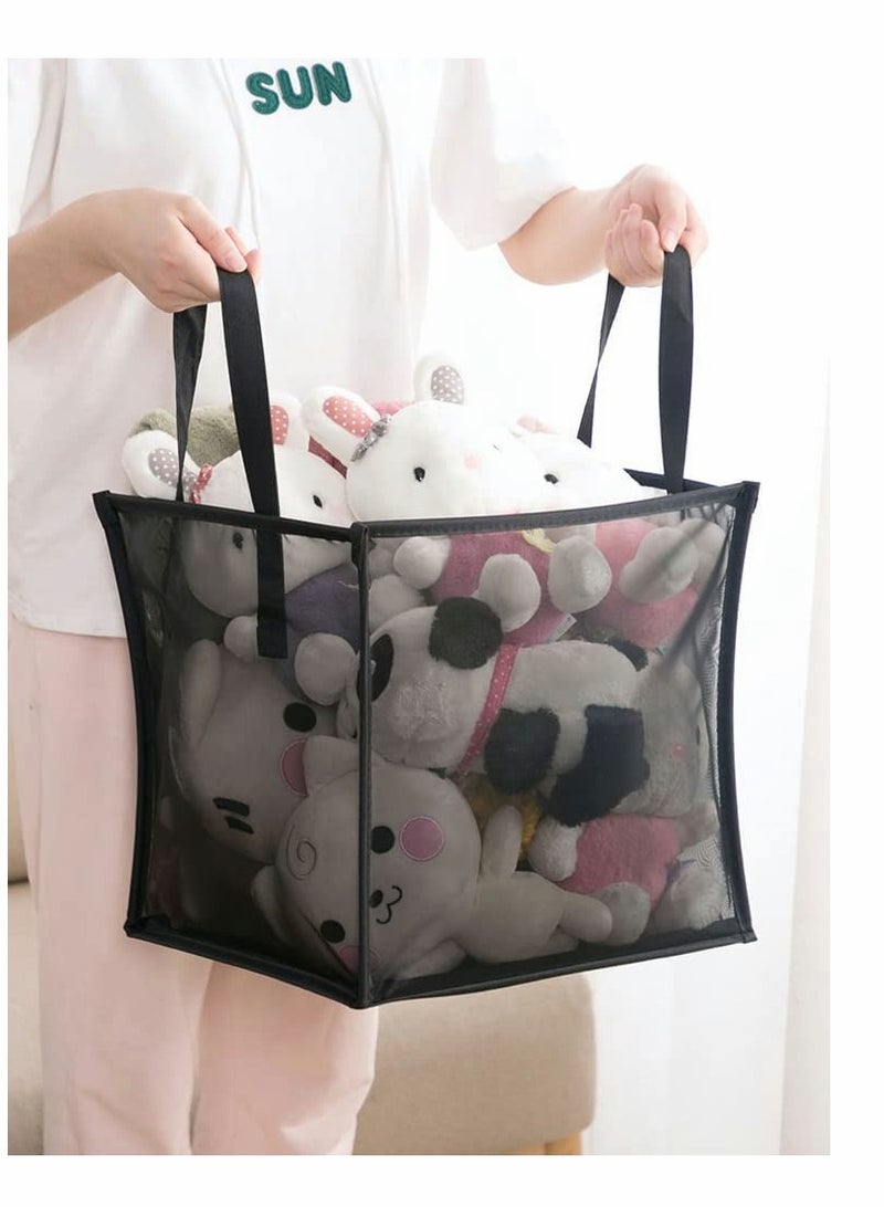 KASTWAVE Popup Laundry Hamper, 1 Pcs Collapsible Mesh Laundry Baskets with Handles, Foldable Clothes Hamper, Easy to Open, Portable for Laundry Storage, Kids Toy, College Dorm or Travel - Image 3