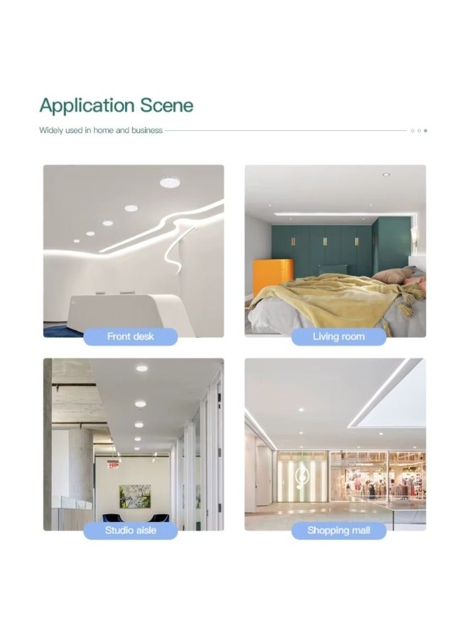 48W LED Surface Ceiling Light White 30cm