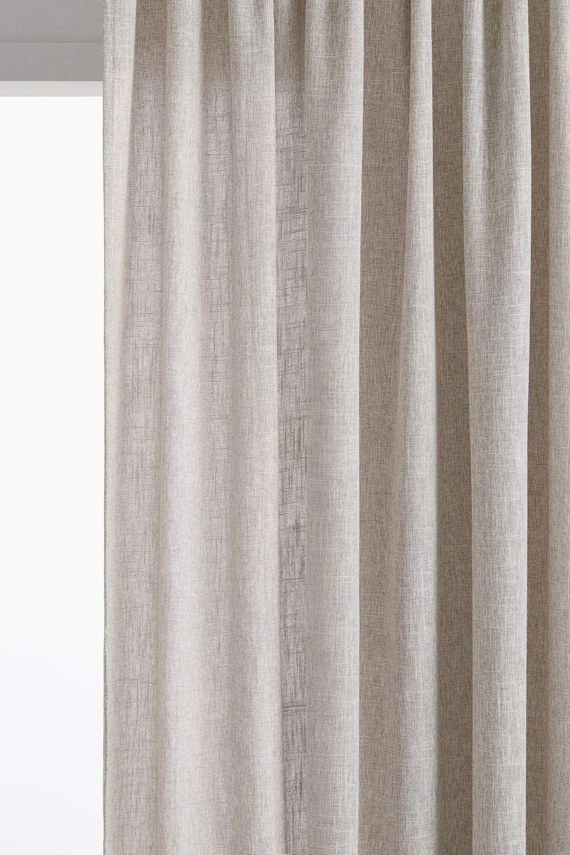 H&M 2-pack slub-weave curtains