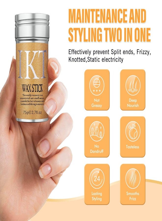 IKT Hair Wax Stick for Styling - Non-greasy Pomade for Women's Flyaways, Edge Frizz | Slick Stick for Frizzy Hair (Pack of 1) - Image 5