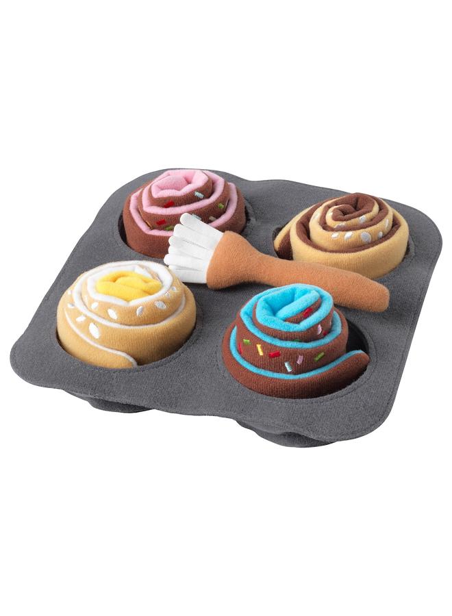 زبون مجموعة رول مكونة من 6 قطع، قرفة/خبز - Image 1