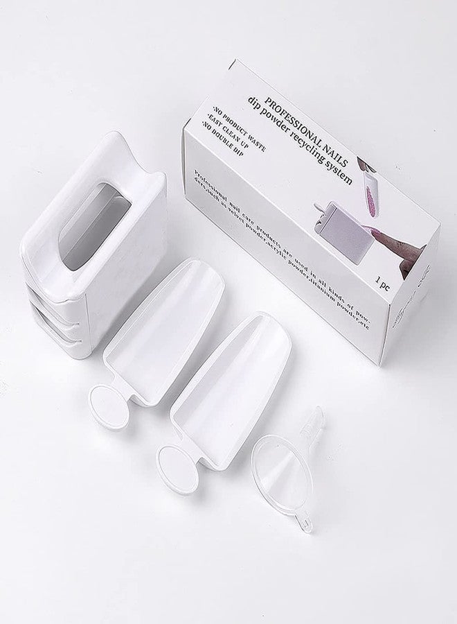 نيل ويند نظام إعادة تدوير بودرة الأظافر NAILWIND مع مغرفة، علبة تخزين بودرة الأظافر المحمولة أو أداة فن الأظافر والمكياج - Image 1