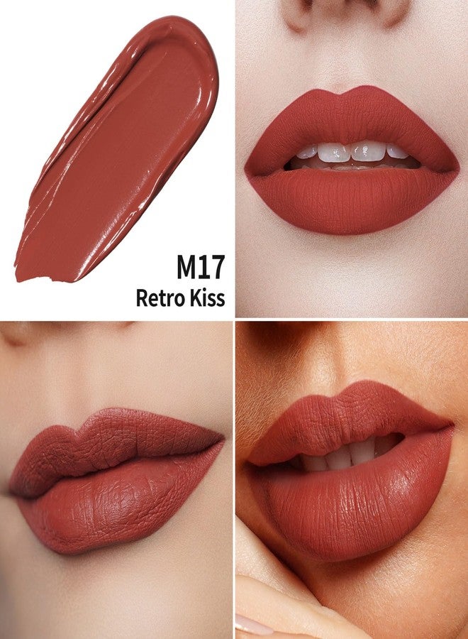 Oulac Kissproof Matte Liquid Lipstick - 4.5 ml - Retro Kiss M17 - Image 4